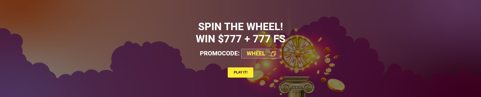 spin the wheel! win $777